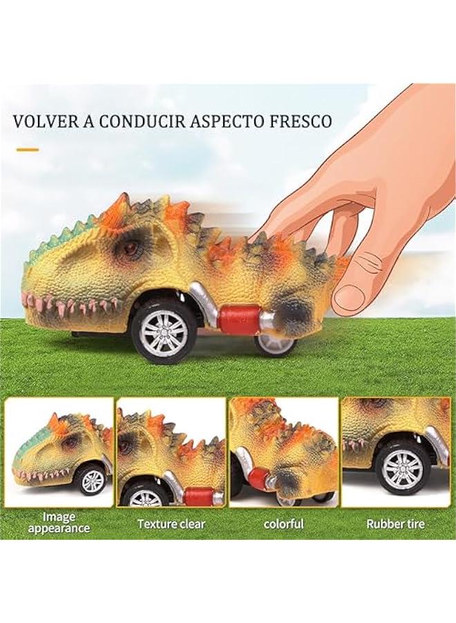 Dinosaur Races, 24 Pcs Puzzle Track Dinosaur Racing Car, Exercises Thinking and Practical Skills, Dinosaur Toys are suitable for children from 3 to 12 years old - Image 3